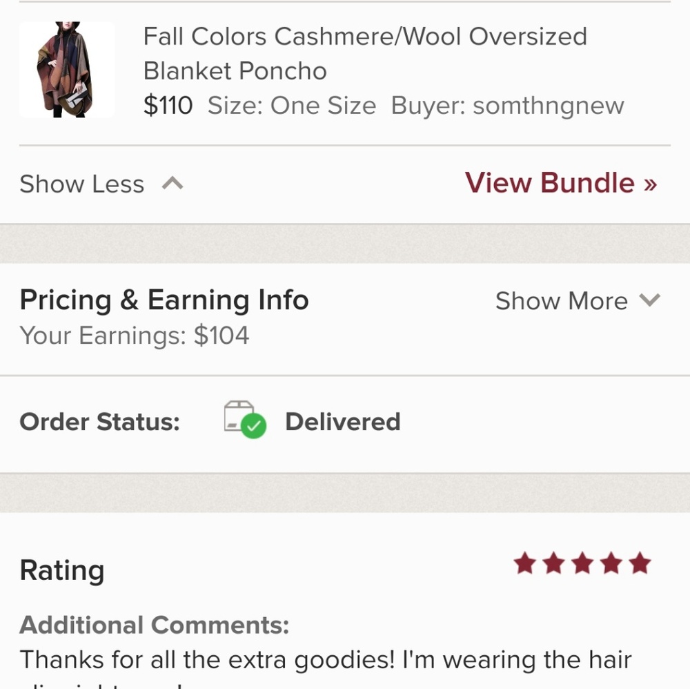 RESTOCK NWT Fall Colors Autumn Blanket Poncho Coat - Picture 6 of 8